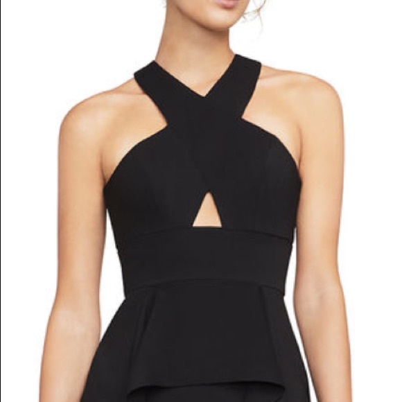 BCBGMaxAzria Dresses & Skirts - Bryleigh Crisscross Halter Gown